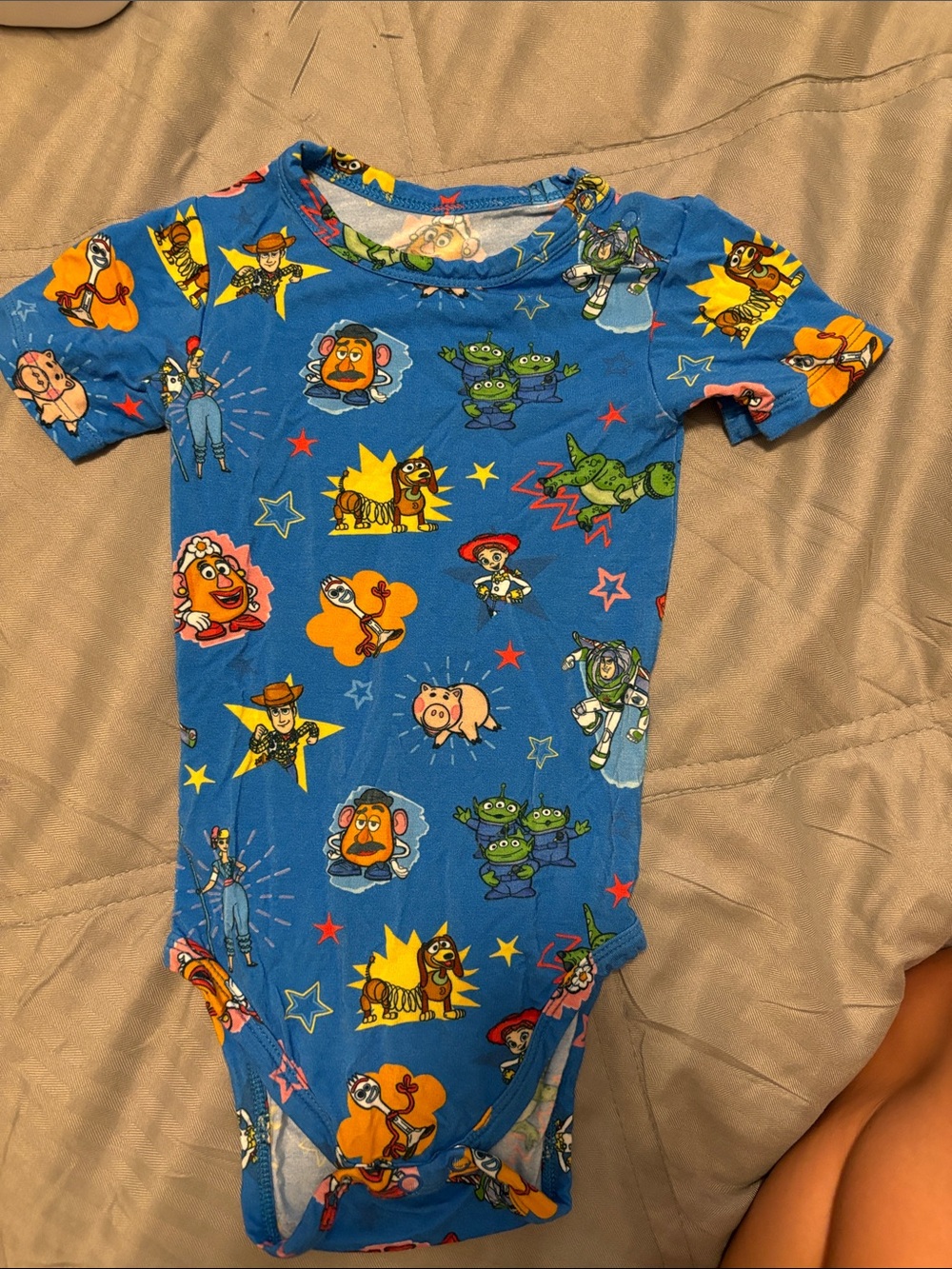 Disney  Posh Blue Toy Story Character Print One-Piece